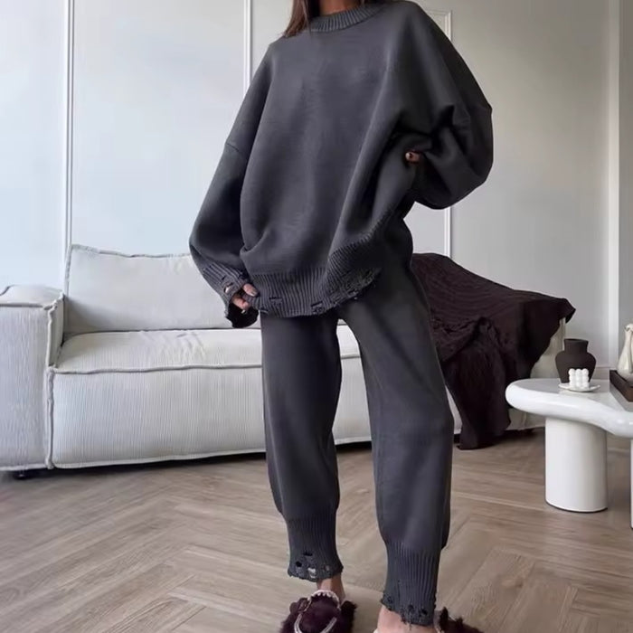 Distressed Knit Duo