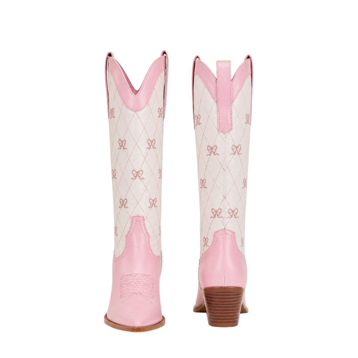 Rosette Quilted Boot