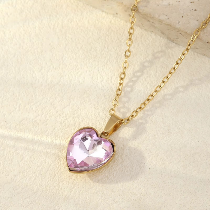 Crystal Heart Drop