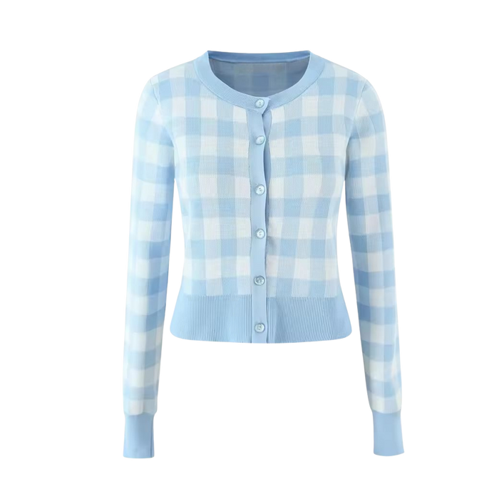 Sugar Gingham Cardigan