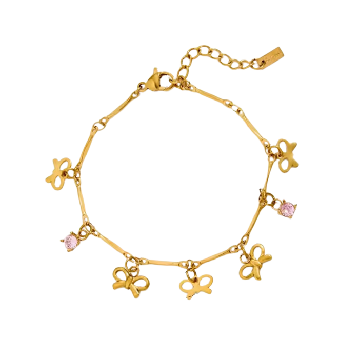 Blush Bow Bracelet