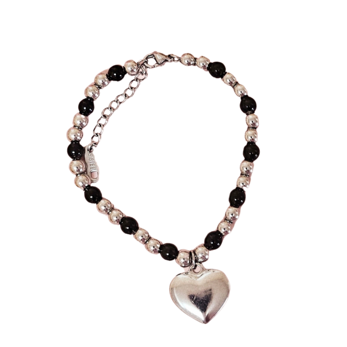 Bead Heart Charm