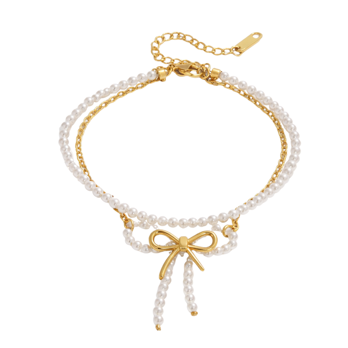 Pearl Bow Bracelet