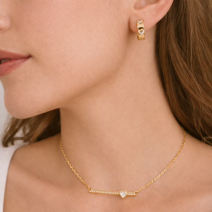 Crystal Bar Necklace