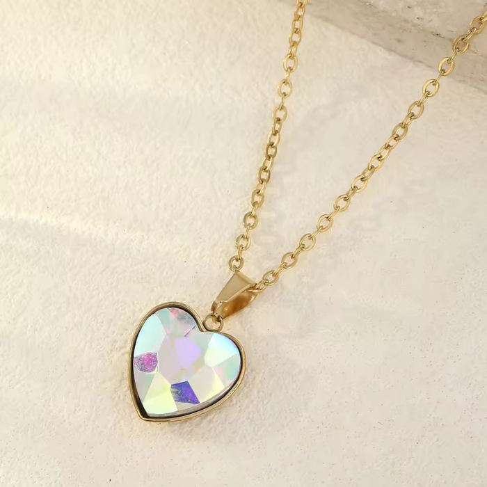 Crystal Heart Drop