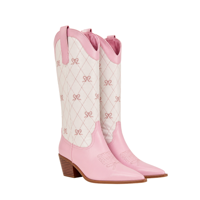 Rosette Quilted Boot