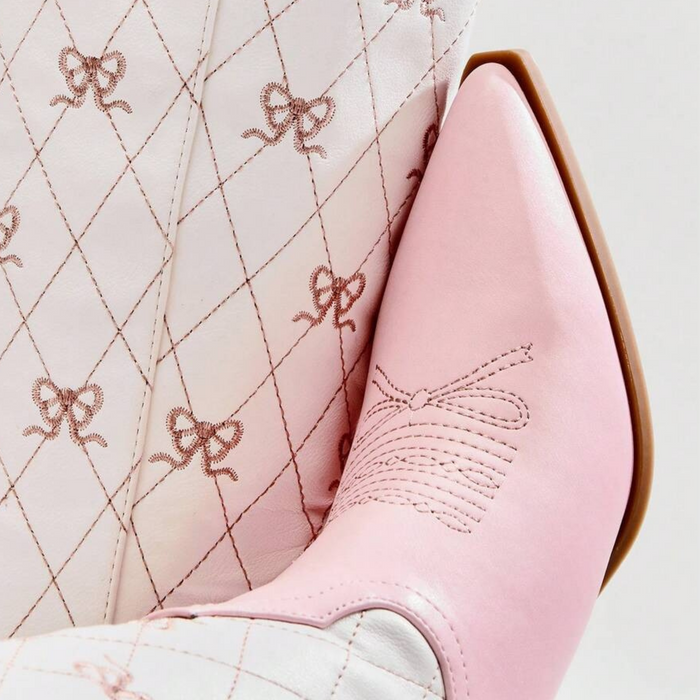 Rosette Quilted Boot