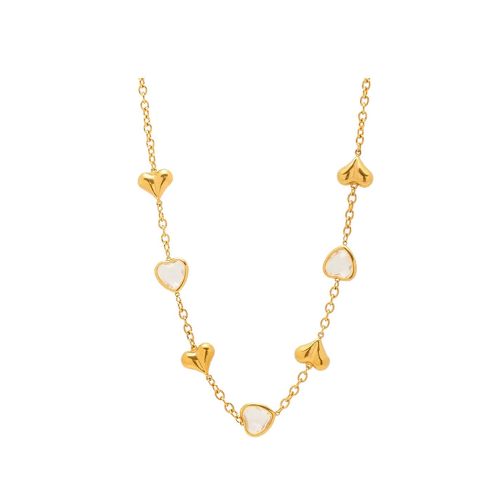 Facet Hearts Necklace