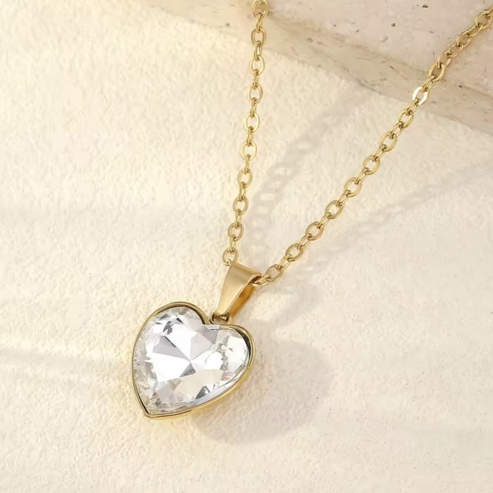 Crystal Heart Drop