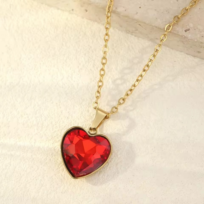 Crystal Heart Drop