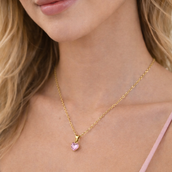 Crystal Heart Drop