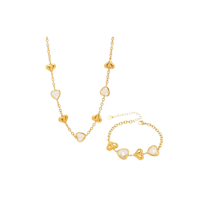 Facet Hearts Necklace