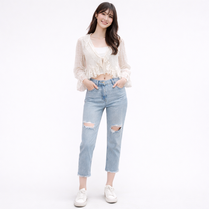 Luna Ruffle Cardigan