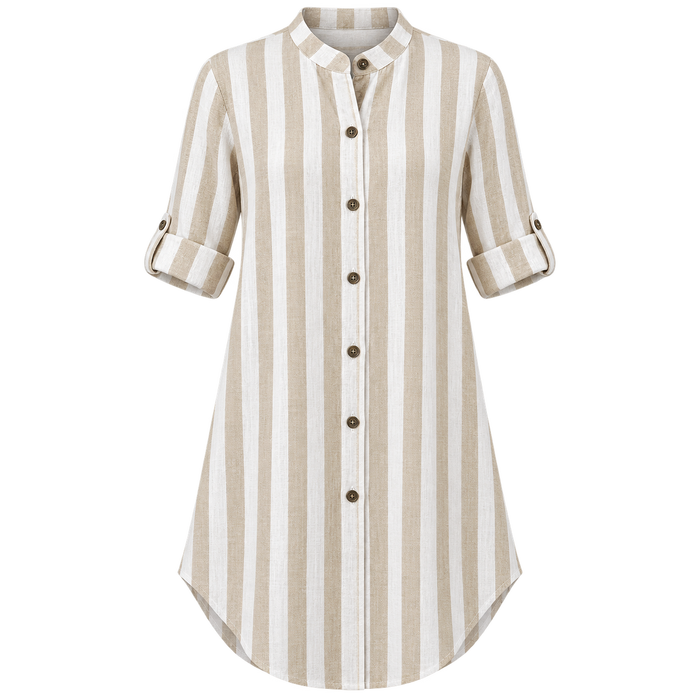 Weekend Linen Stripe Top