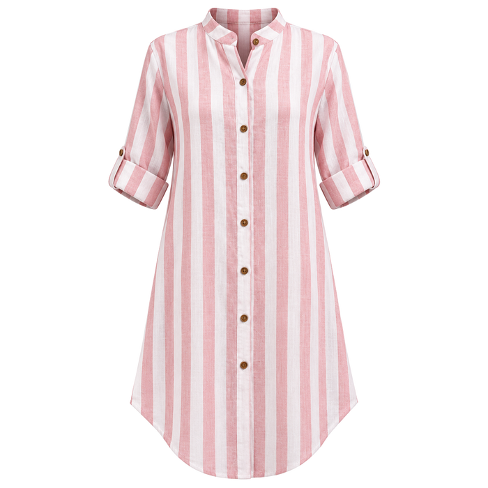 Weekend Linen Stripe Top