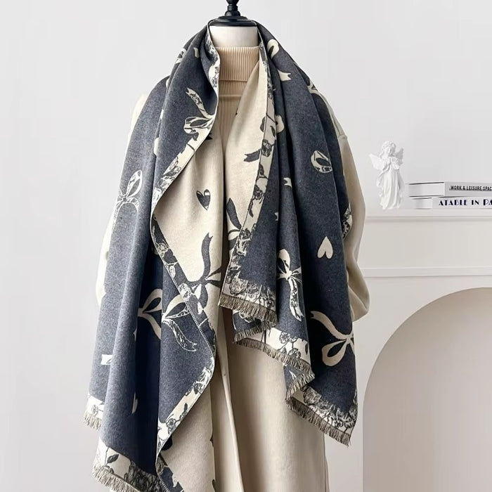 Heart-Kissed Bow Wrap